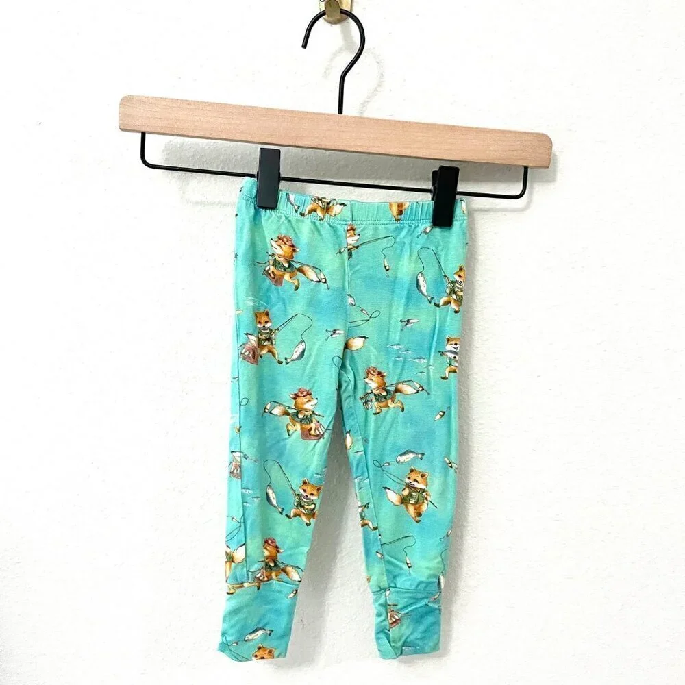 Posh Peanut Fox Fishing Arlo Pajama Pants Size 12-18 M
